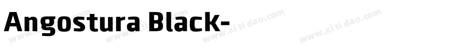 Angostura Black字体转换